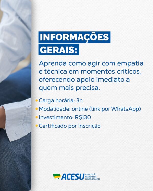 Primeiros Socorros Psicológicos e atenção a sinais de desorganização mental - Imagem 5