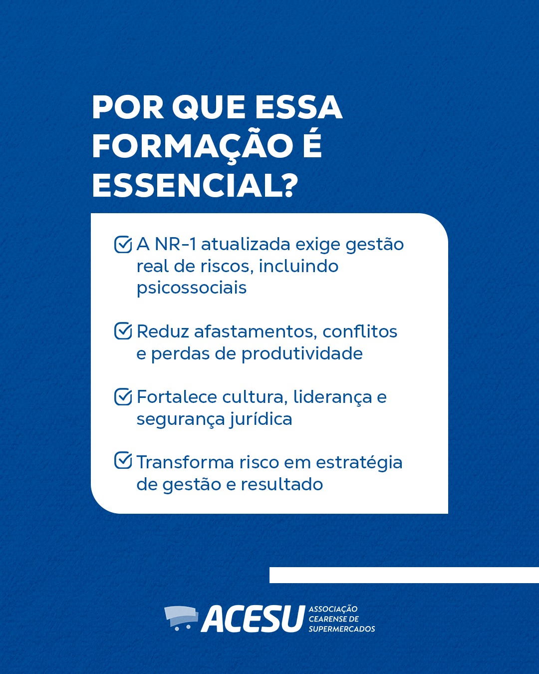 CURSO: NR1 APLICADA À PRÁTICA DA GESTÃO DE SUPERMERCADOS - Imagem 3