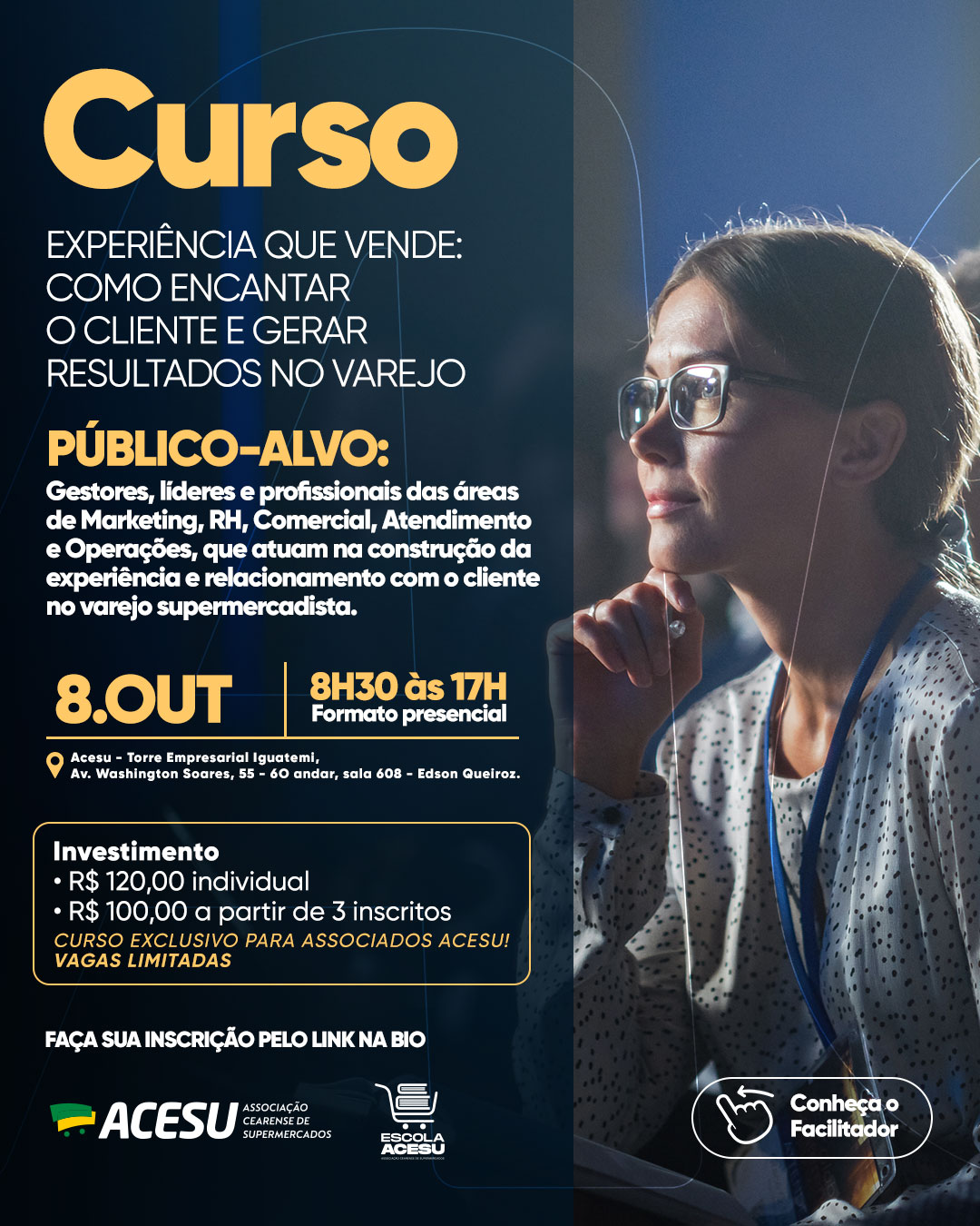 CURSO EXPERIÊNCIA QUE VENDE: COMO ENCANTAR O CLIENTE E GERAR RESULTADOS NO VAREJO
